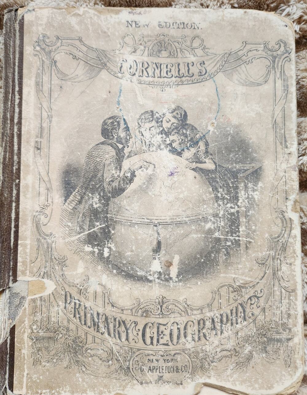 1867, Antique copy of Cornell's Primary Geography (New Edition)